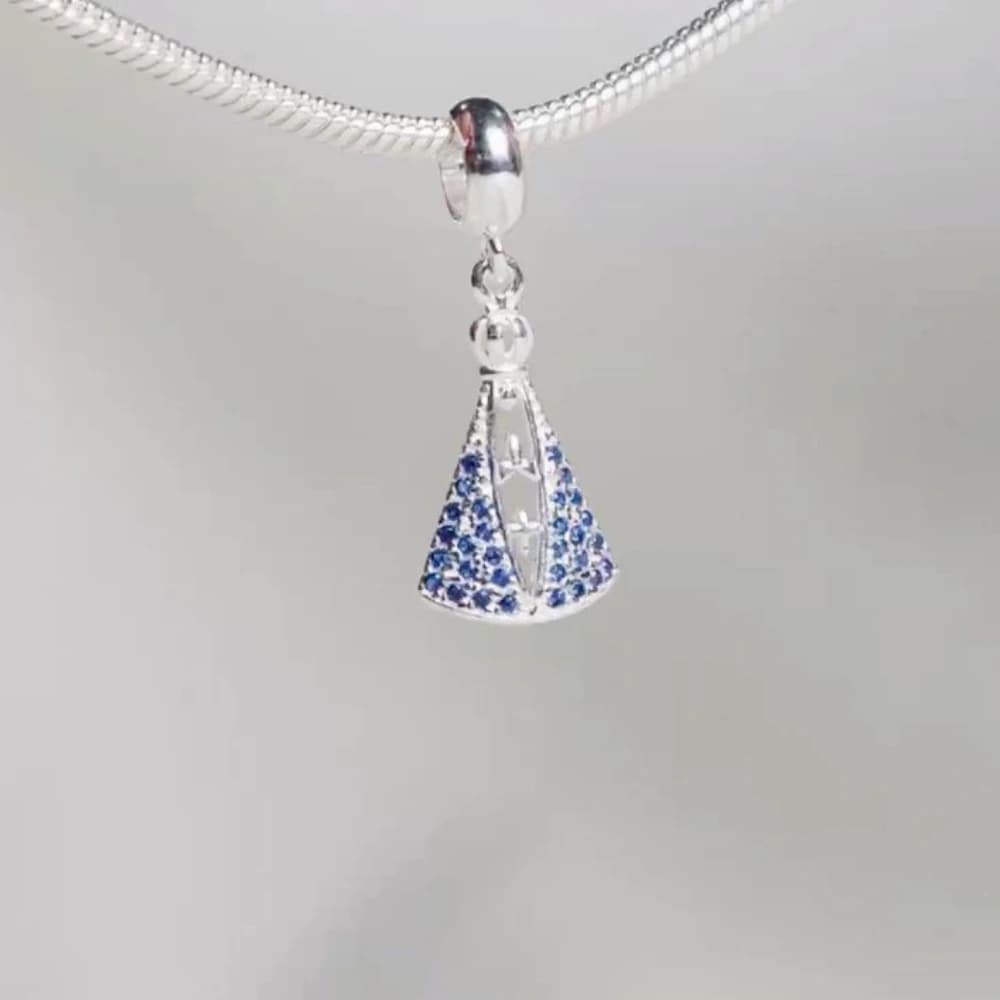 Berloque nossa senhora prata 925